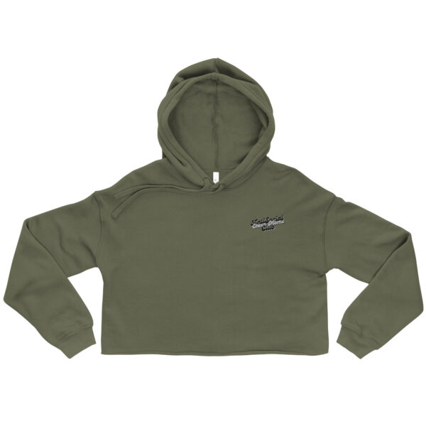 Anti-Social Cheer Mom | Embroidered Cropped Hoodie - Image 4